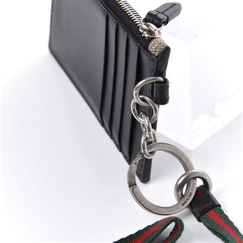 gucci coin pouch replica|gucci card case with lanyard.